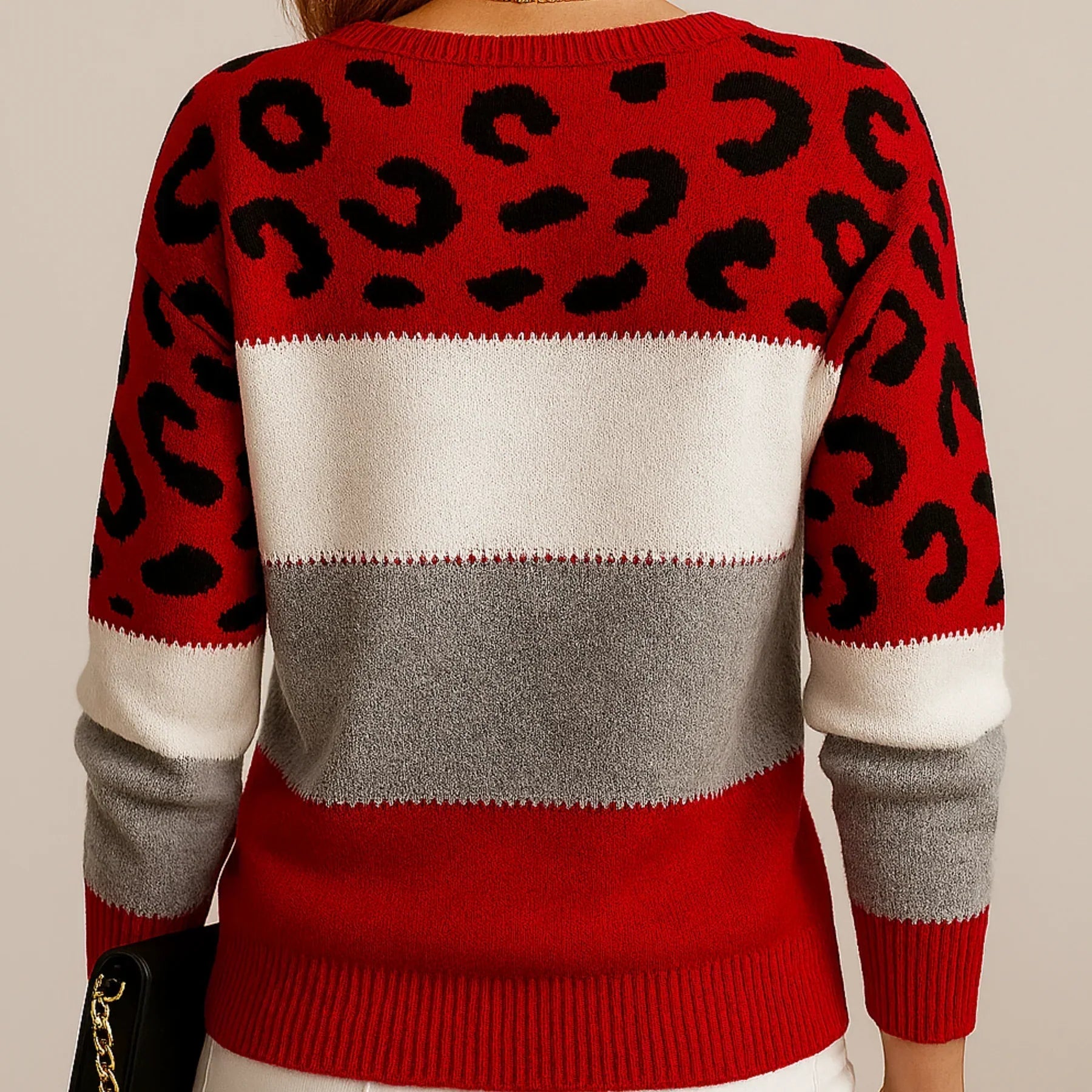 LEIA | Leopardenmuster Freizeitpullover