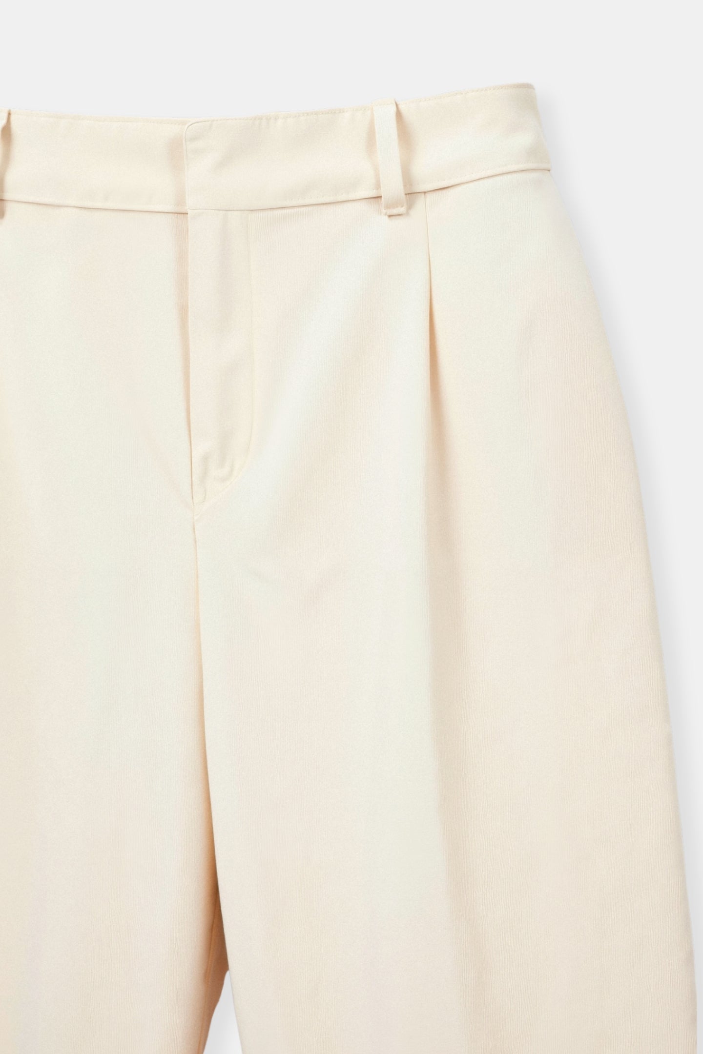 Elegante Hochtaillierte Weite Hose in Einfarbig
