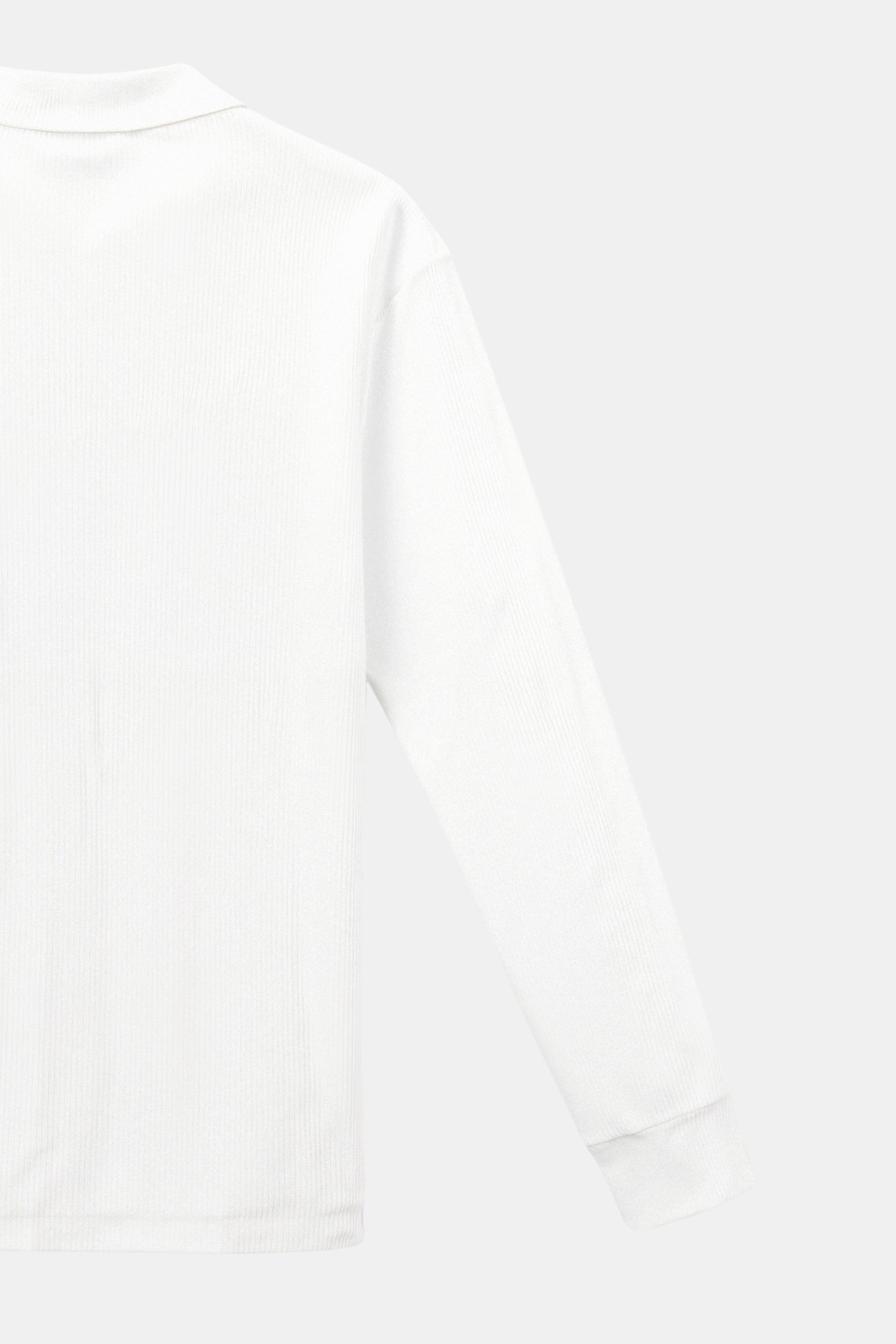 Old Money Elegante Langarm Polo T-Shirt mit Notch-Kragen in Uni