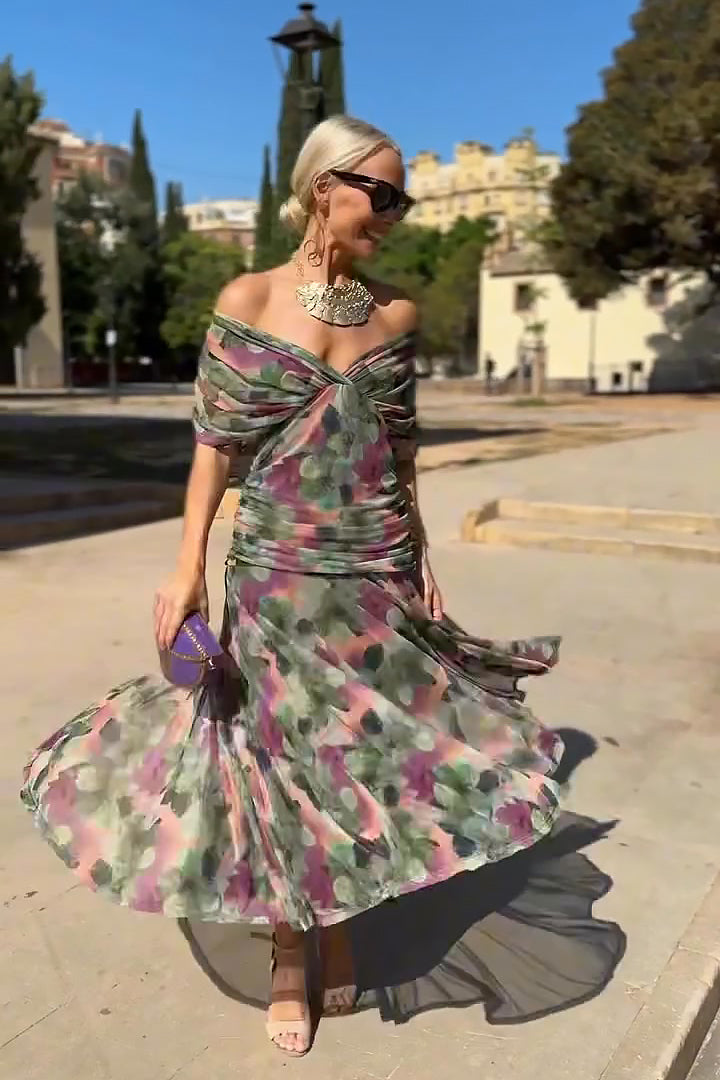 PRISCILLA | Tüll-Maxikleid