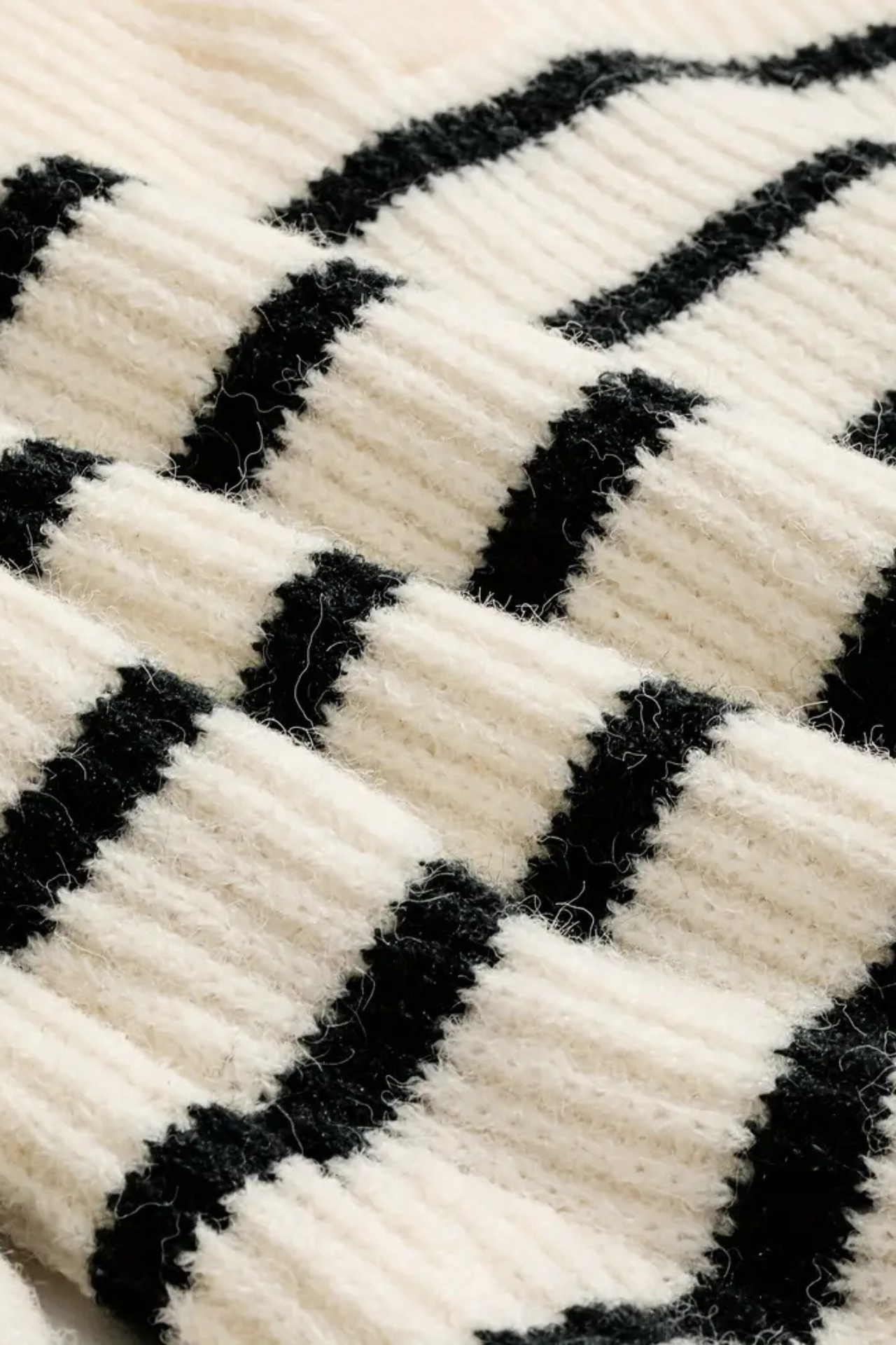 Old Money Klassischer Gestreifter Raglanärmel Pullover