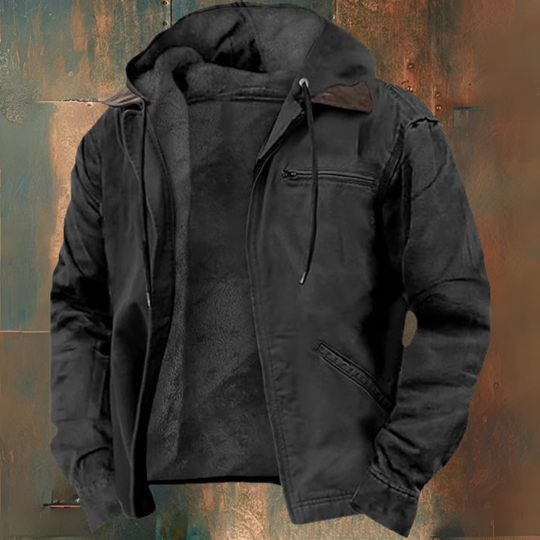 Kapuzensweatjacke mit Reißverschluss