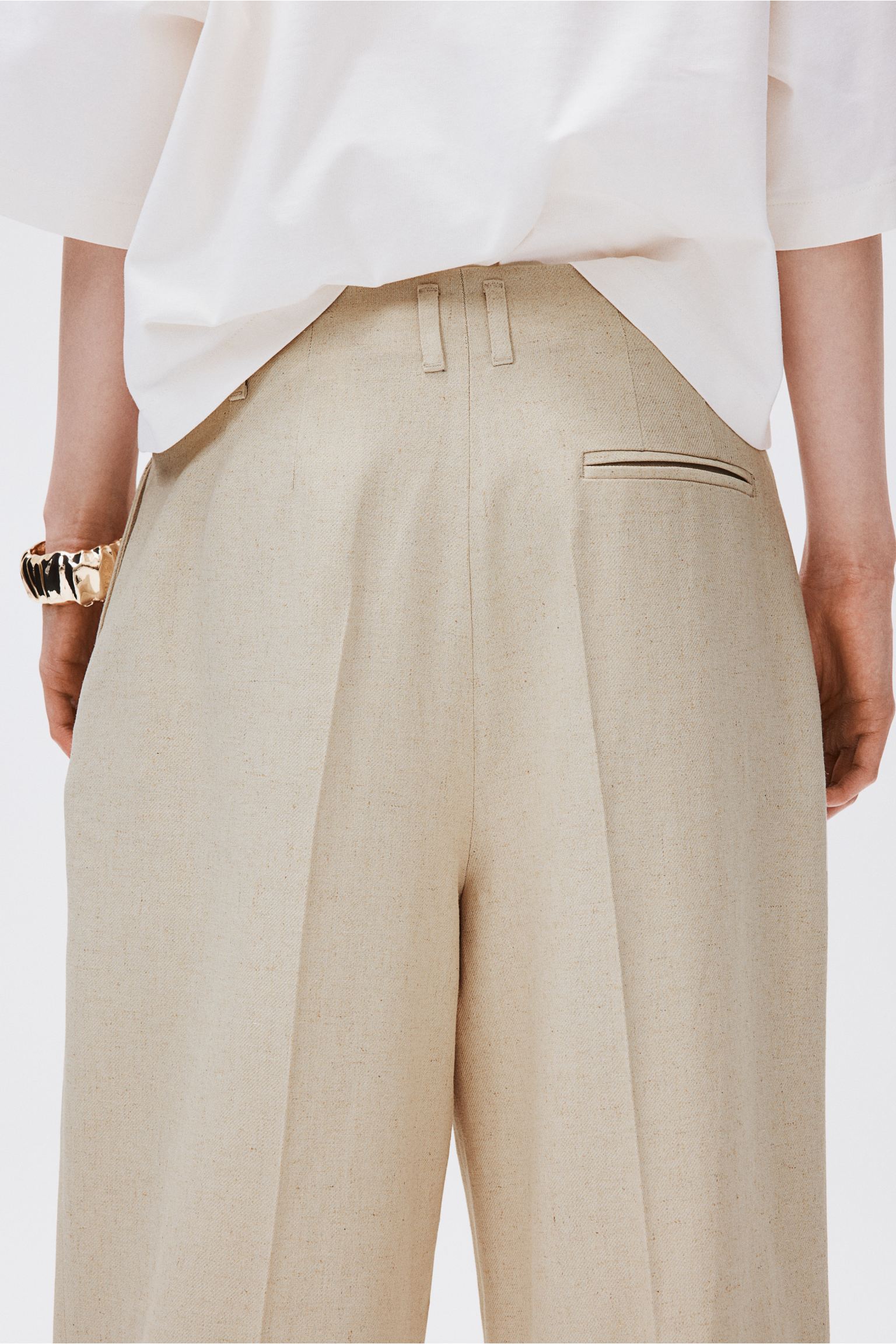 Elegante Backdrop-Hosen im Old Money-Stil