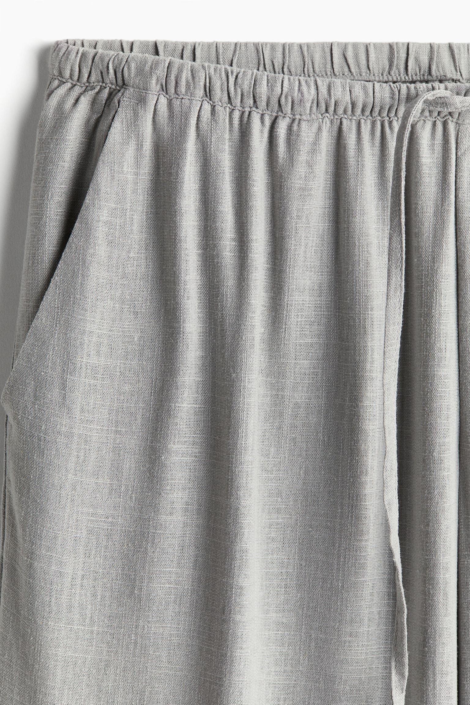 Old Money Klassische Leinen Lockere Gruty-Hose