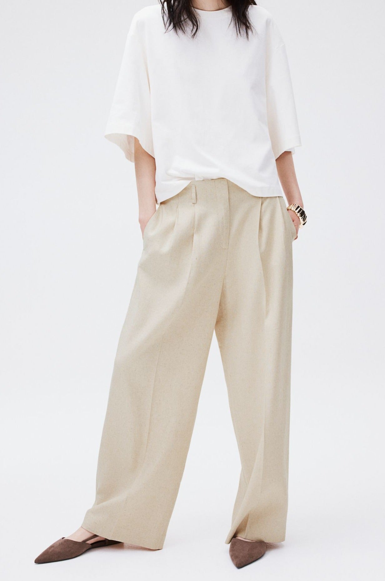 Elegante Backdrop-Hosen im Old Money-Stil