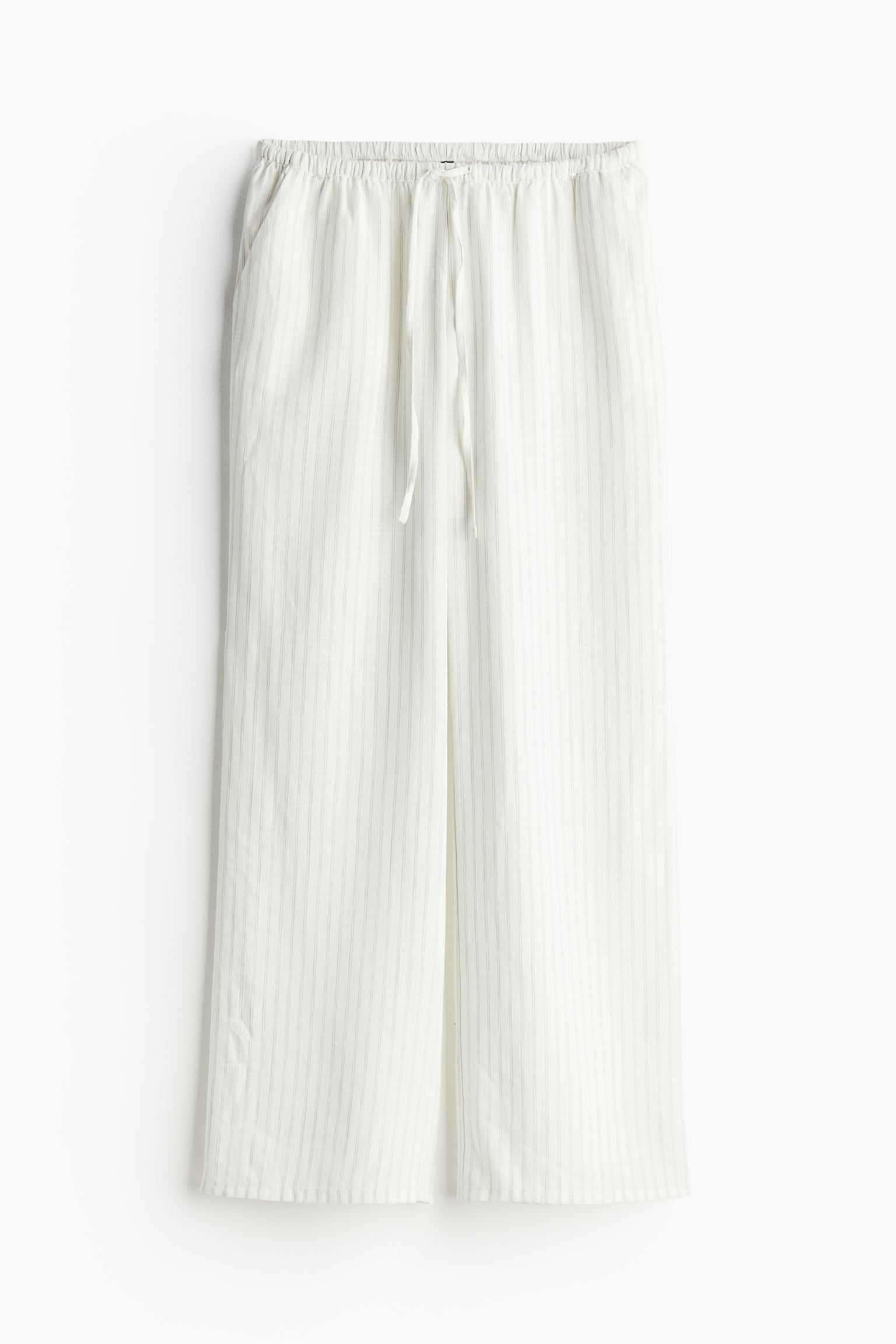 Old Money Klassische Leinen Lockere Gruty-Hose