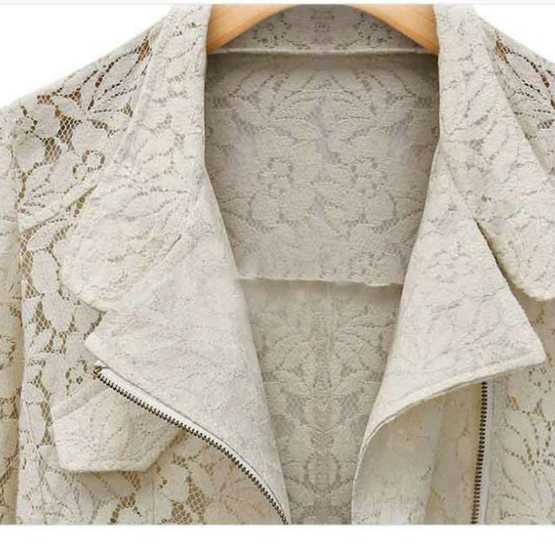 Spitzen Bikerjacke