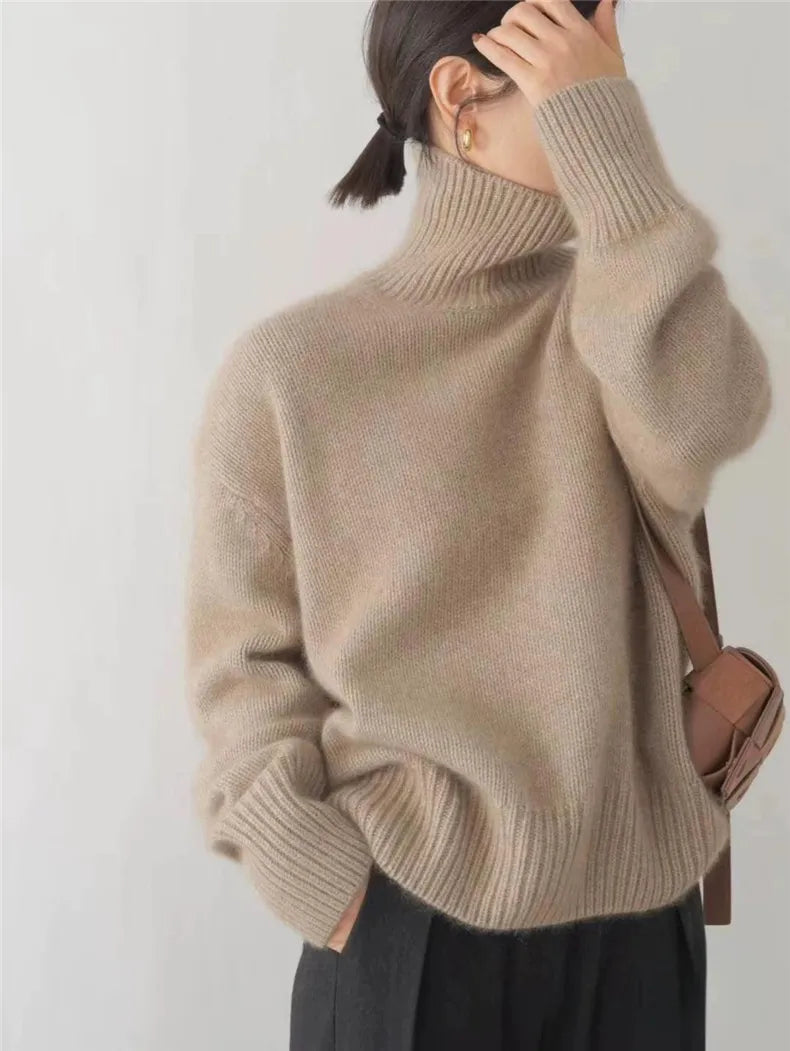 MONIKA | Hochkragen Cashmere Pullover