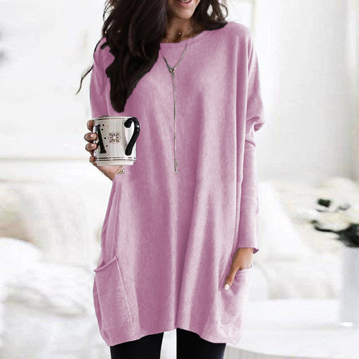 ELLE | Langes Shirt-Kleid mit Taschen