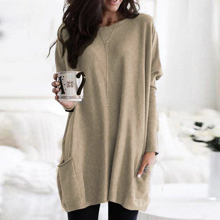 ELLE | Langes Shirt-Kleid mit Taschen