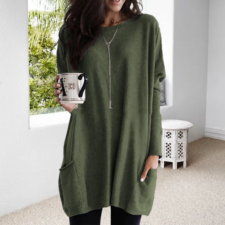 ELLE | Langes Shirt-Kleid mit Taschen