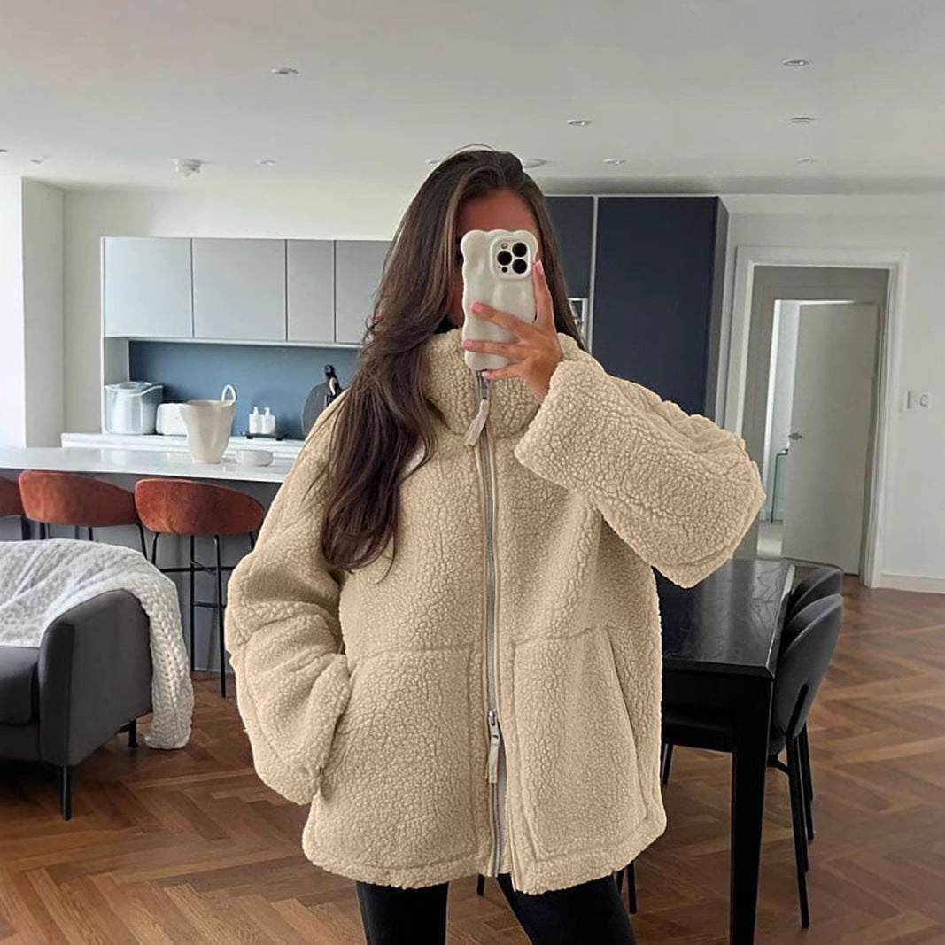 KAJA | Weicher Teddy-Mantel
