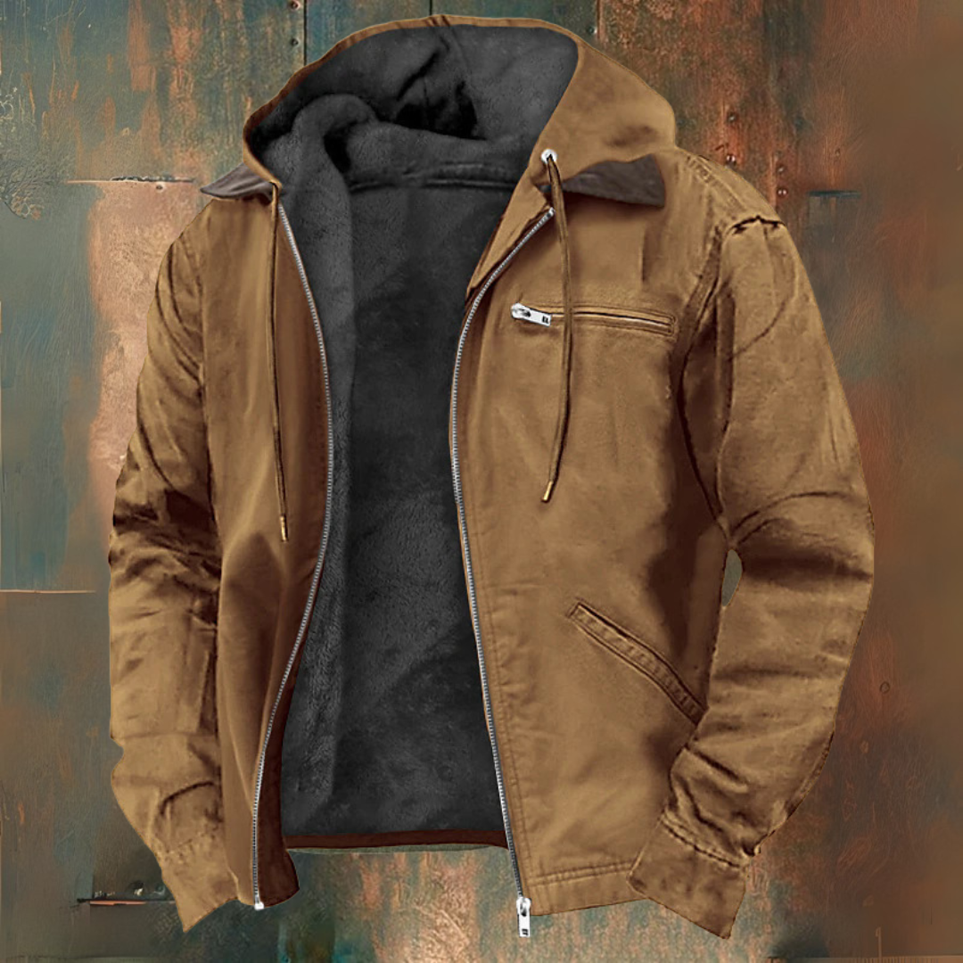Kapuzensweatjacke mit Reißverschluss