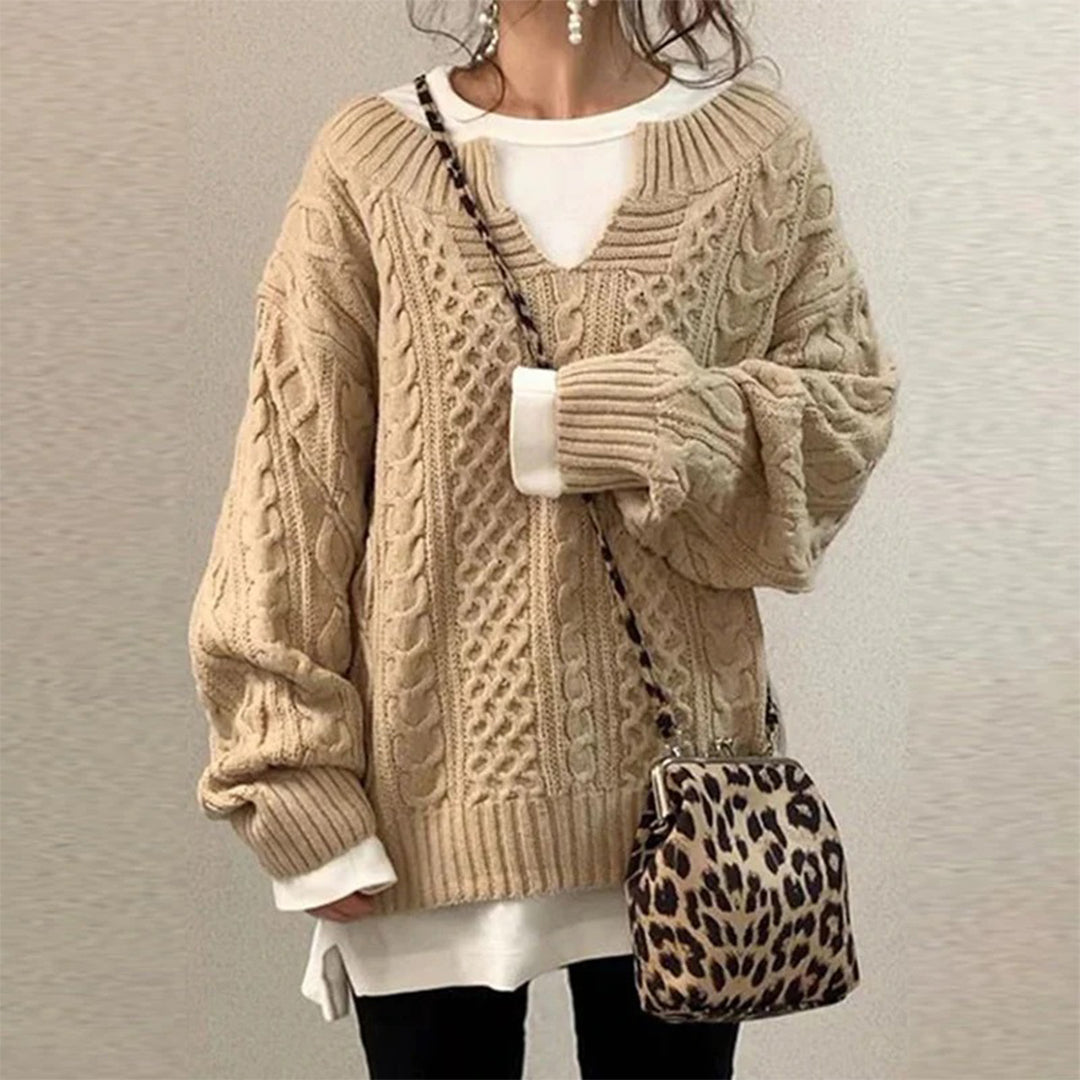 SOFFY | Winter Gedrehter Pullover