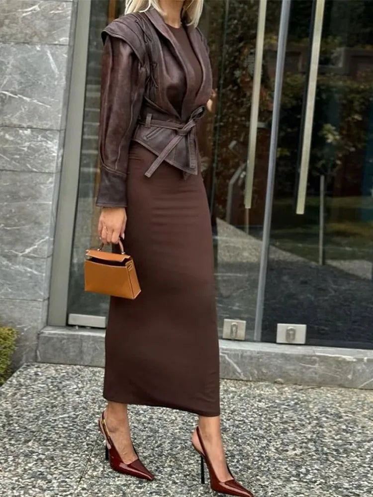 Damen Gürteljacke