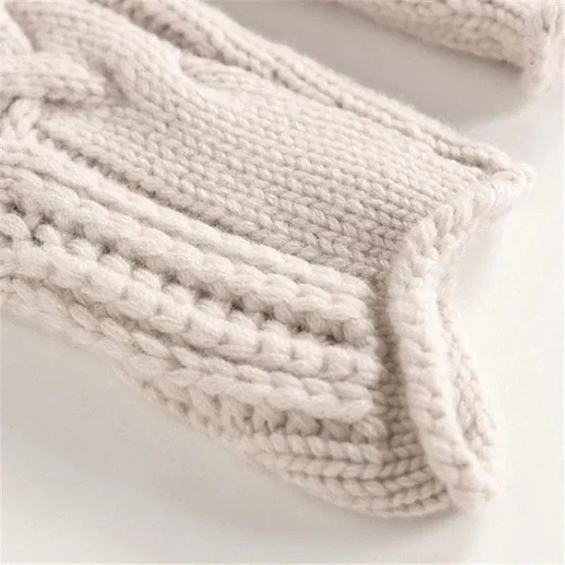 KARLA | Kaschmir Rollkragenpullover mit Zopfmuster
