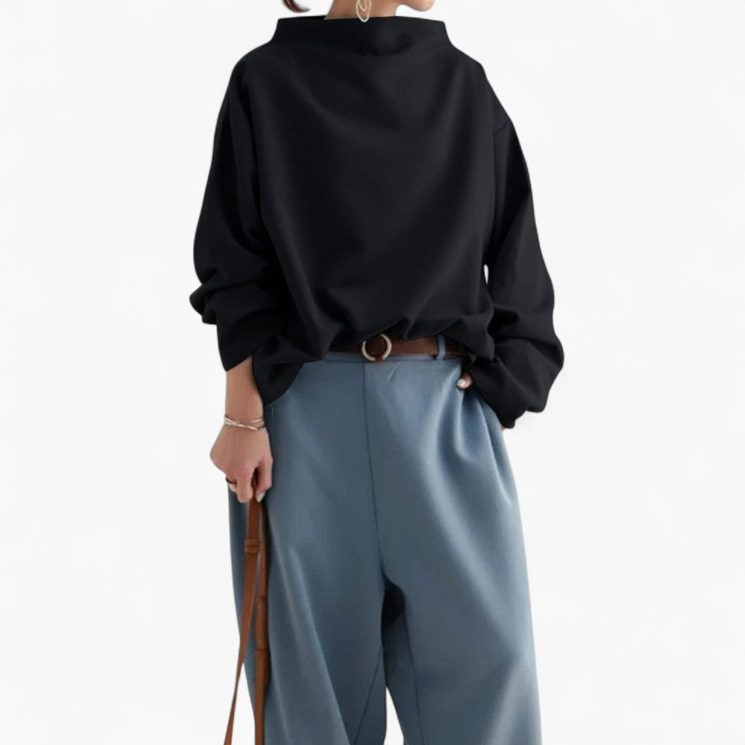 LAIMA | Weicher Pullover mit hohem Kragen