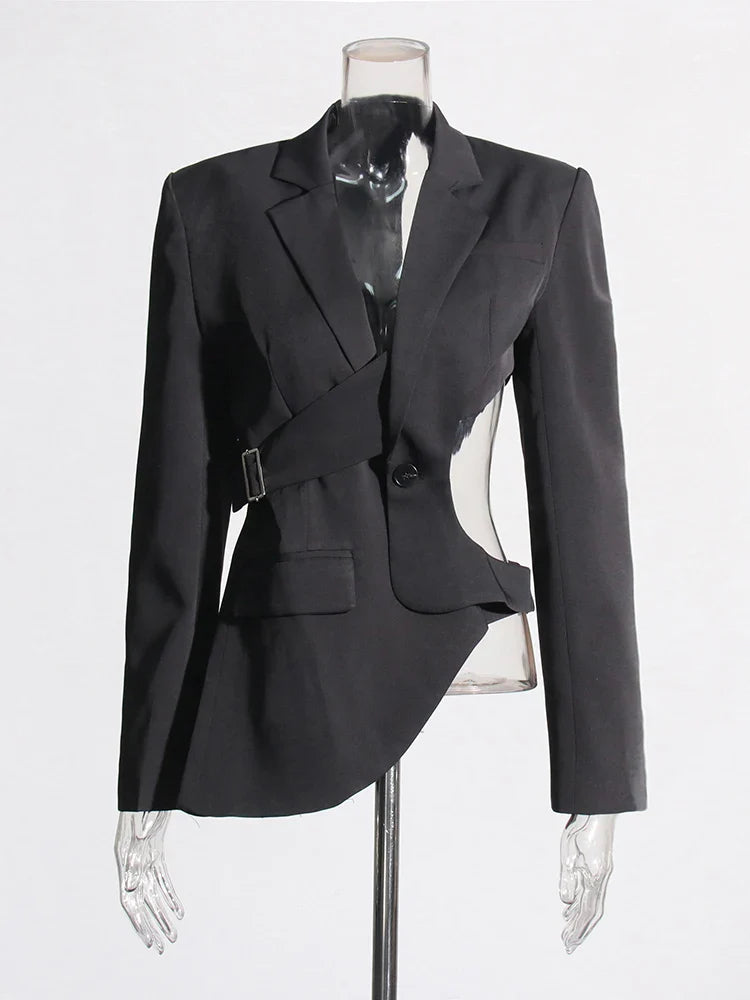 Bell Asymmetrischer Cutout Blazer
