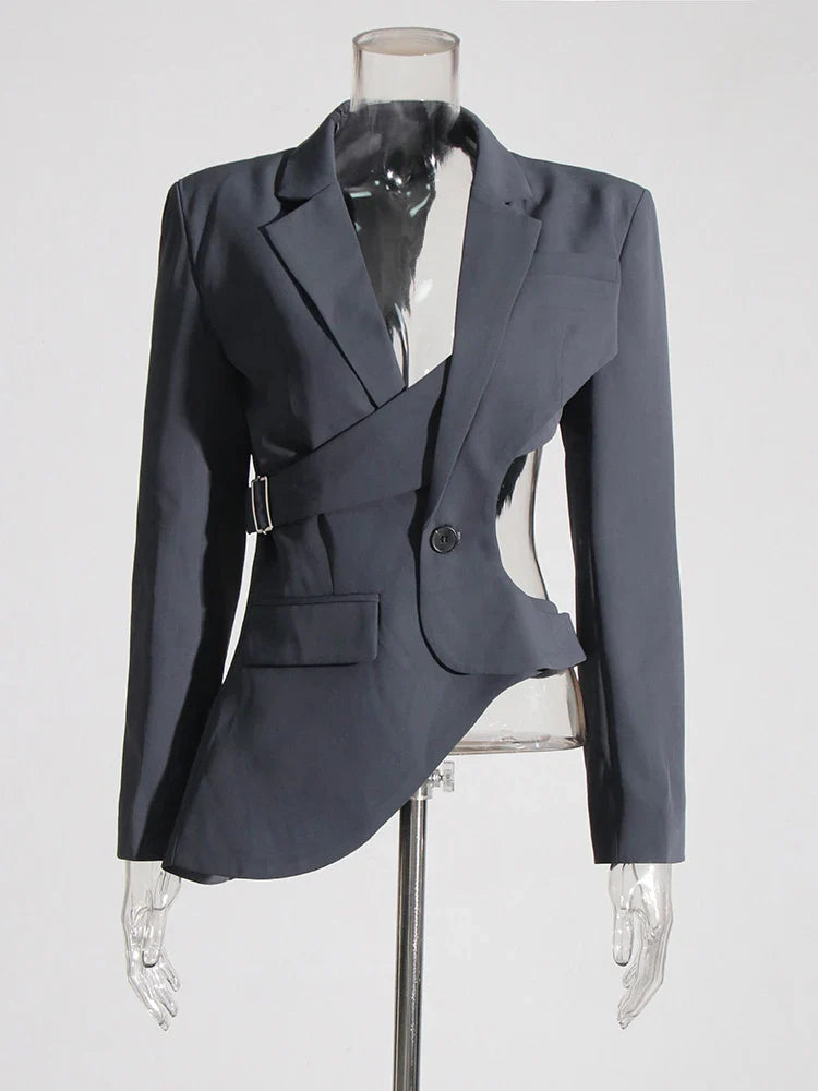 Bell Asymmetrischer Cutout Blazer