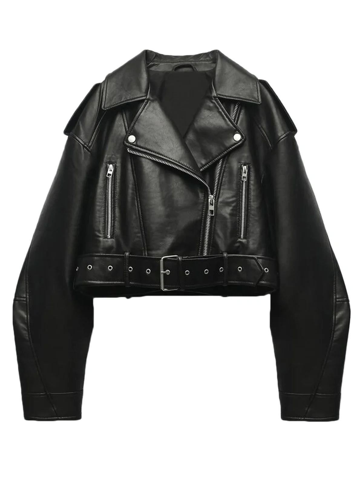 Damen Kunstlederjacke