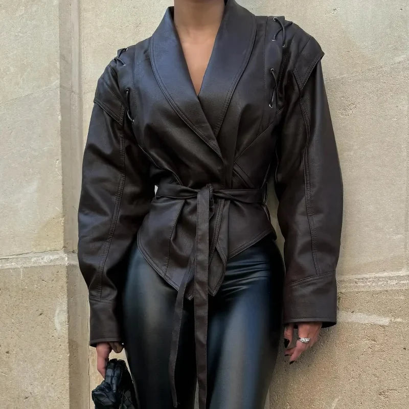 Vintage Damen Lederjacke