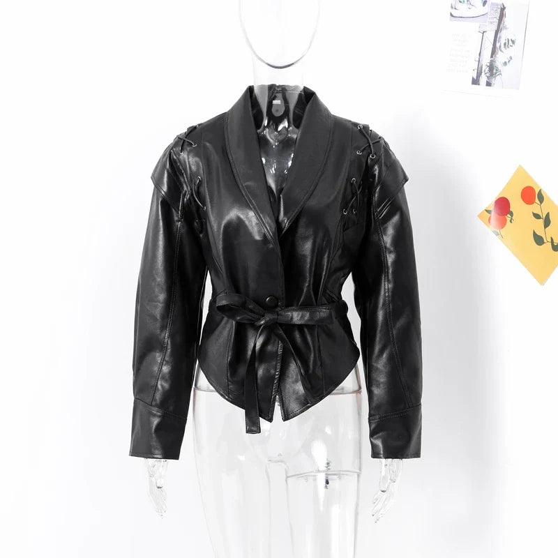 Vintage Damen Lederjacke