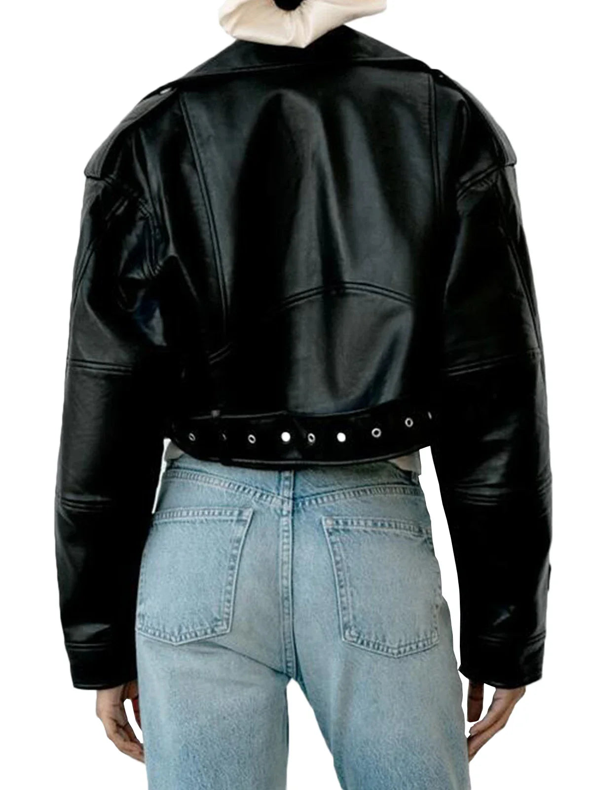 Damen Kunstlederjacke