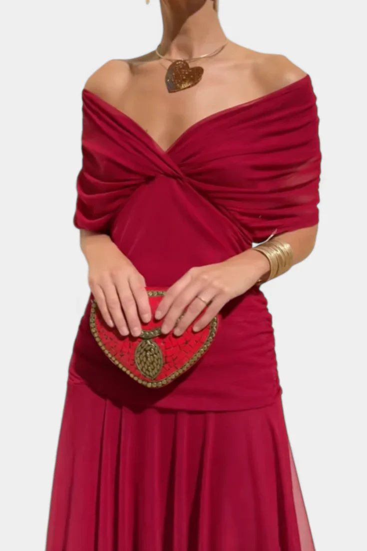 PRISCILLA | Tüll-Maxikleid