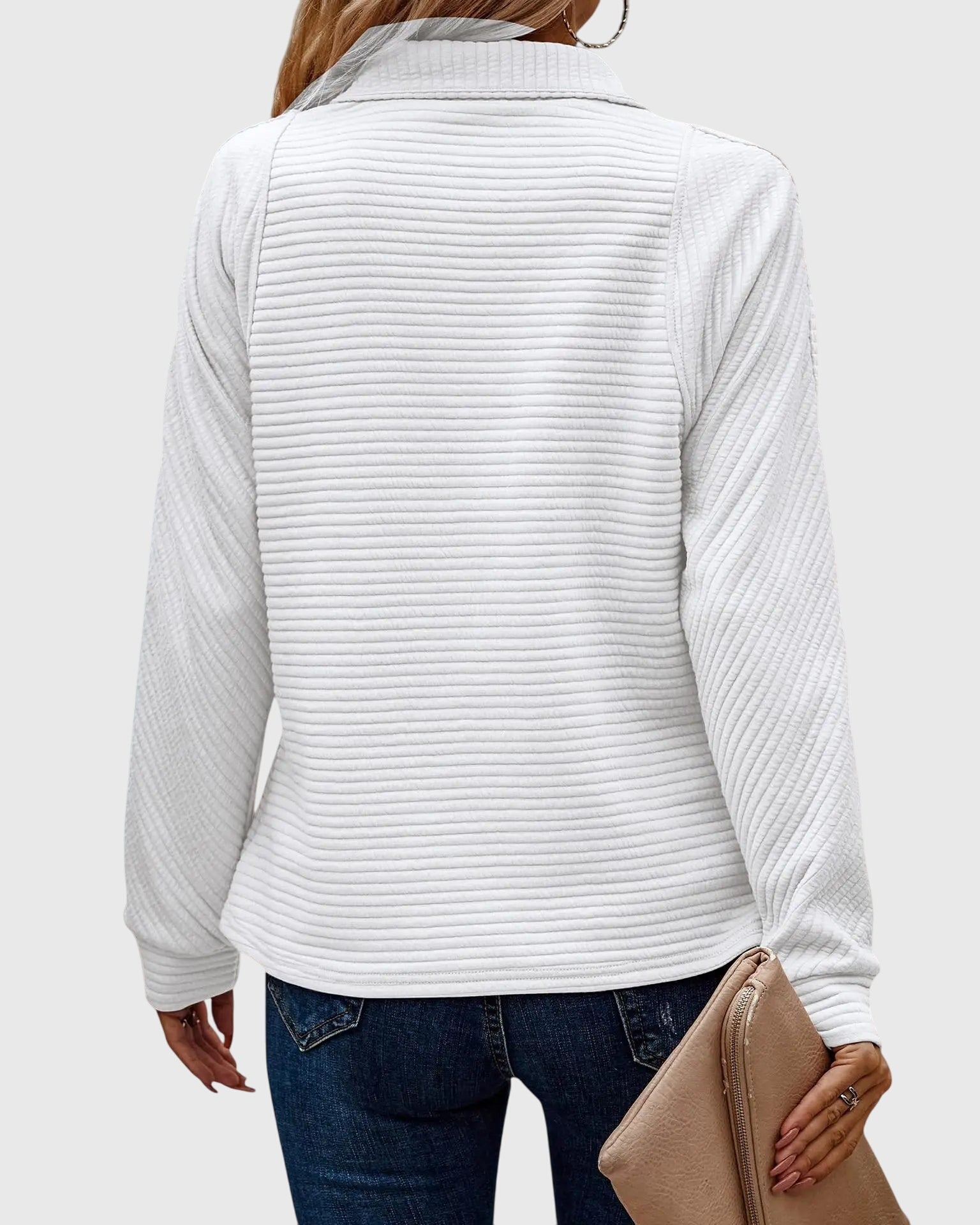 Molly | Eleganter Halbreißverschluss-Pullover