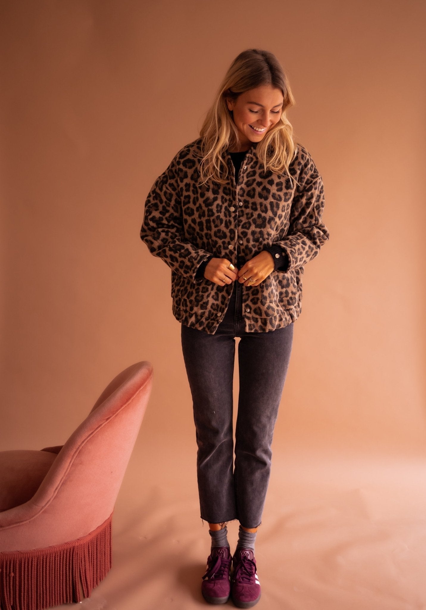 SOFIA | Auffällige Jacke mit Leopardenmuster