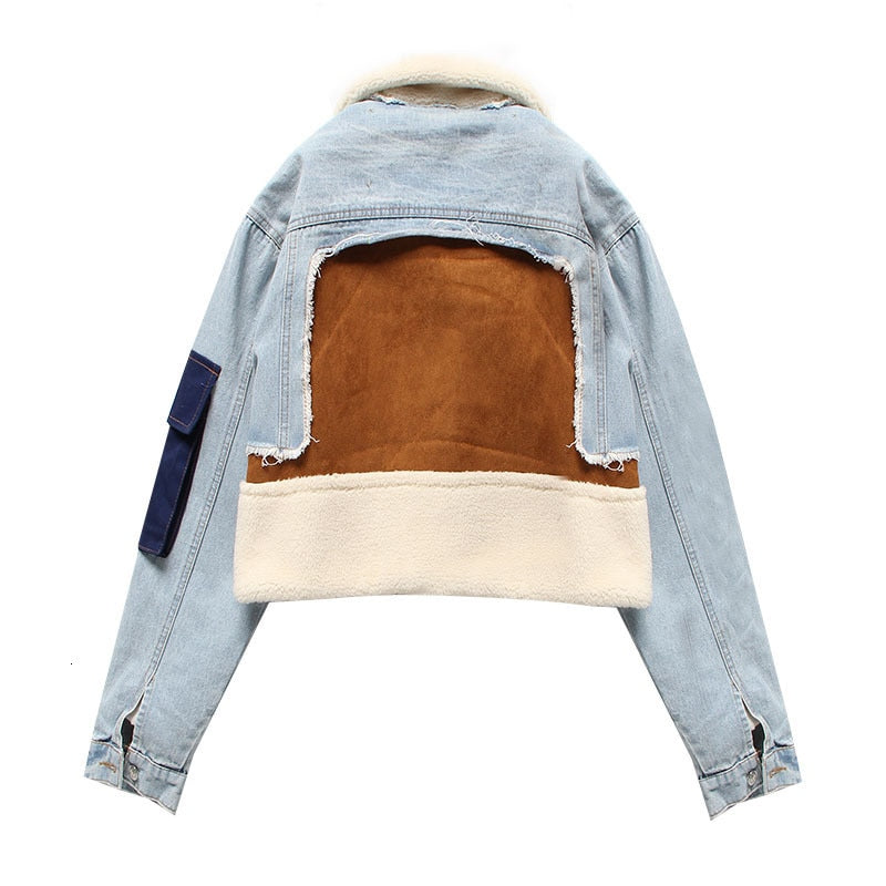 Wollene Freizeitjacke