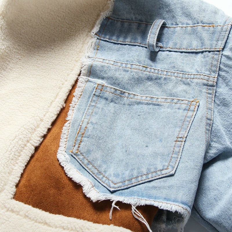 Wollene Freizeitjacke