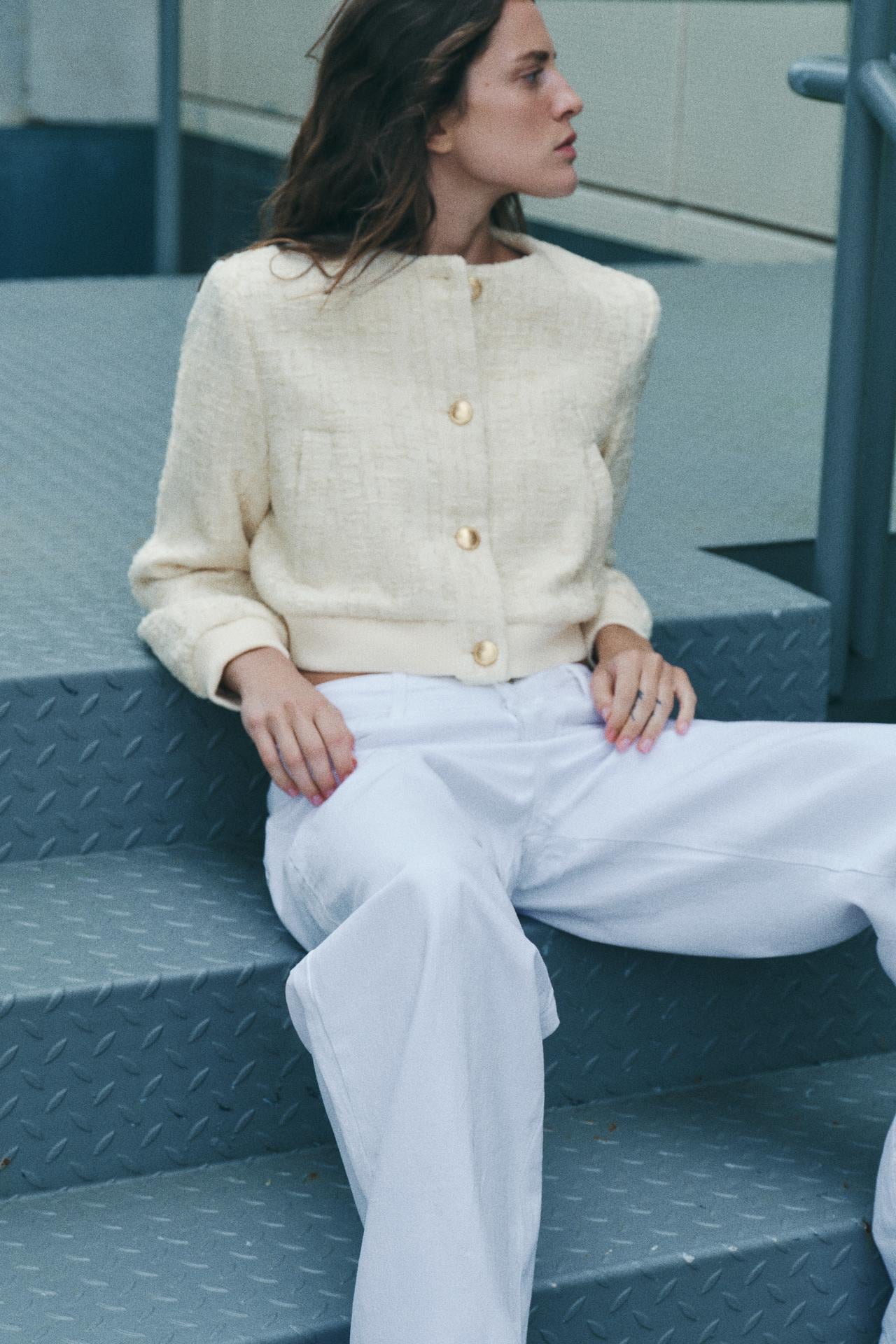Old Money Strukturierter Polo Bomber Sweater