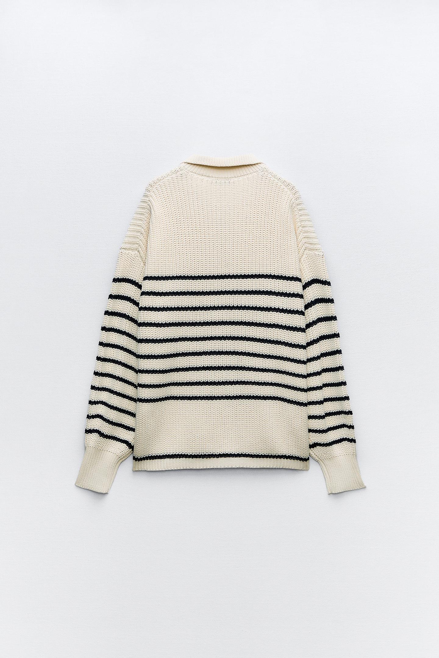 Old Money Oversized Strick-Polo Wollpullover