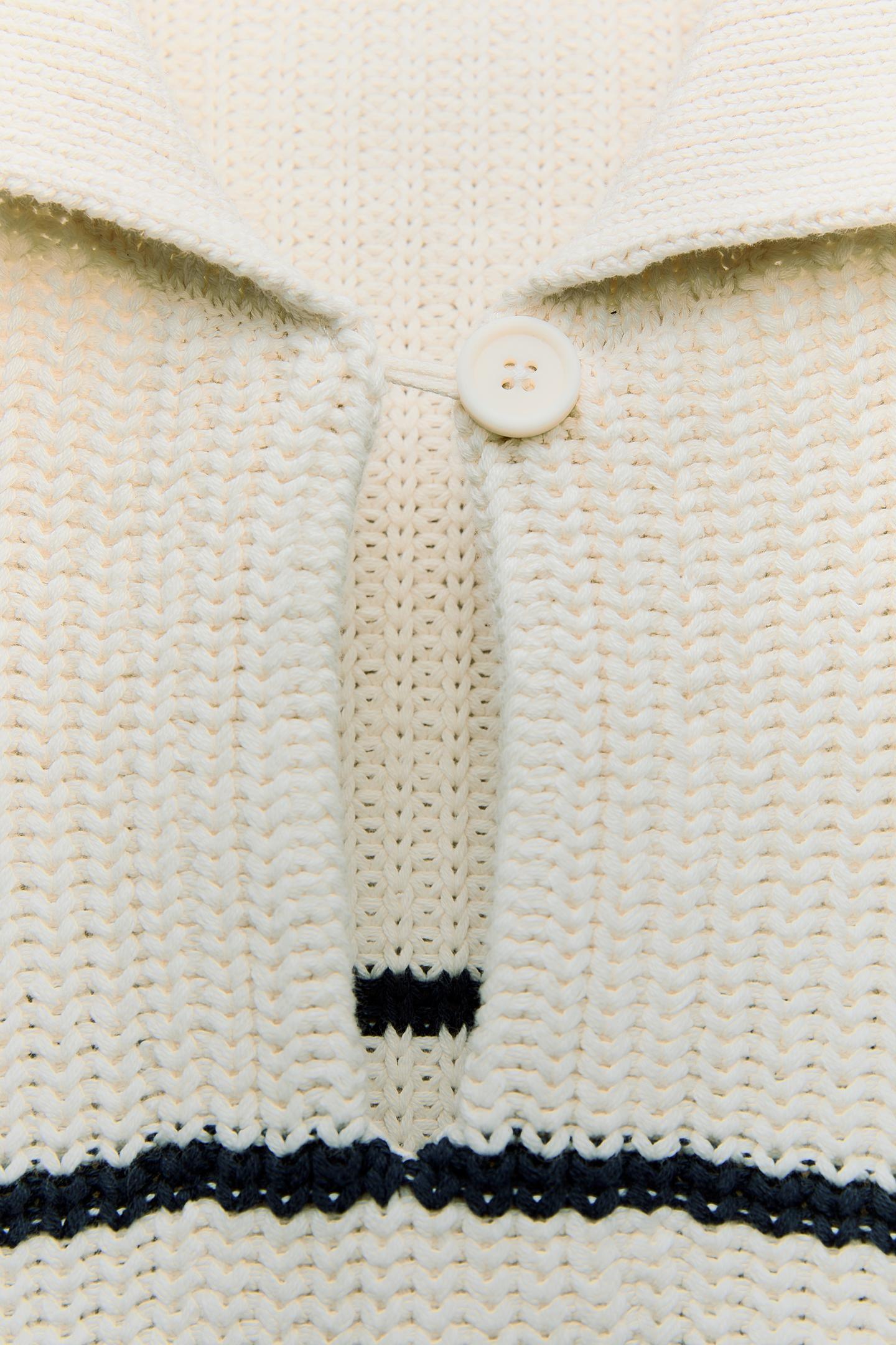 Old Money Oversized Strick-Polo Wollpullover