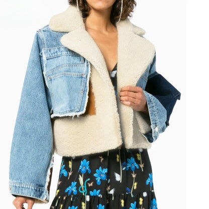 Wollene Freizeitjacke