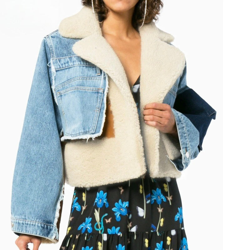 Wollene Freizeitjacke