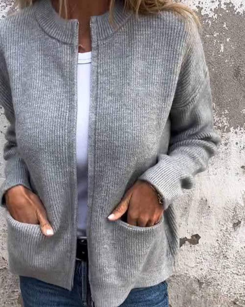 ZOYA | Herbst Zip-Up Cardigan