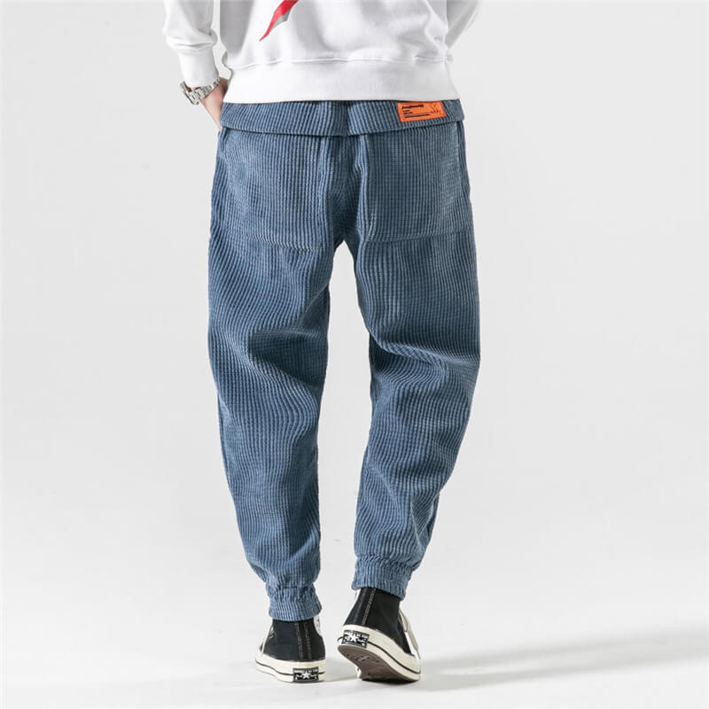 Pantaloni in Corduroy Alloro