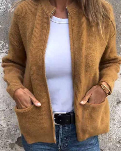 ZOYA | Herbst Zip-Up Cardigan