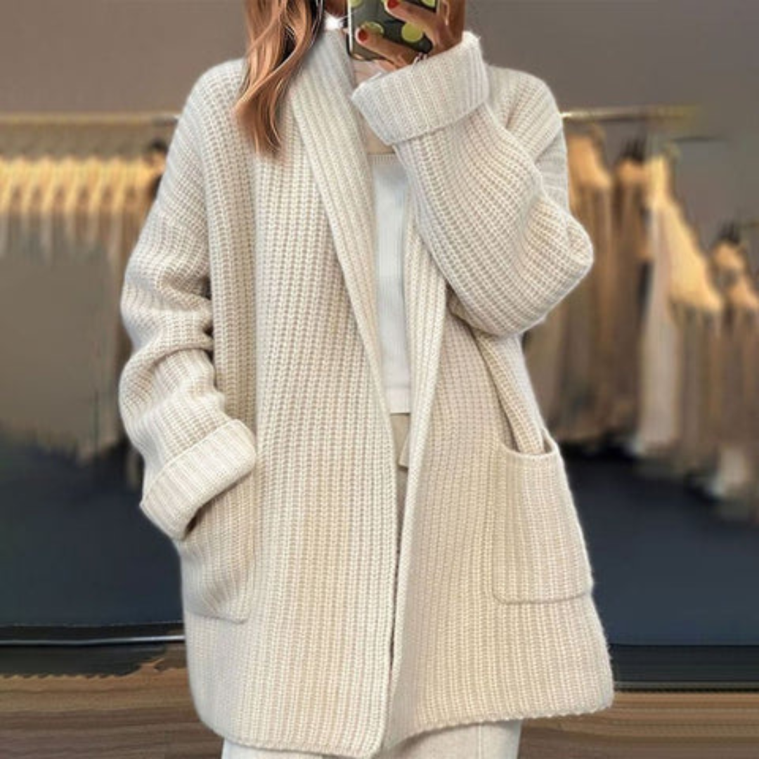 IRENE | Strick-Cardigan aus Wollmischung