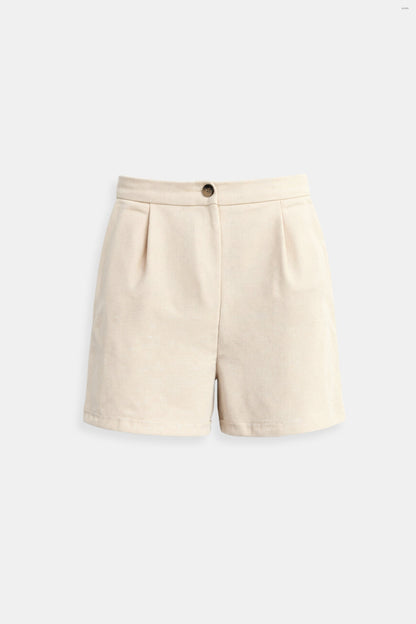Old Money Elegante Knopf-Fronttaschen-Design Shorts