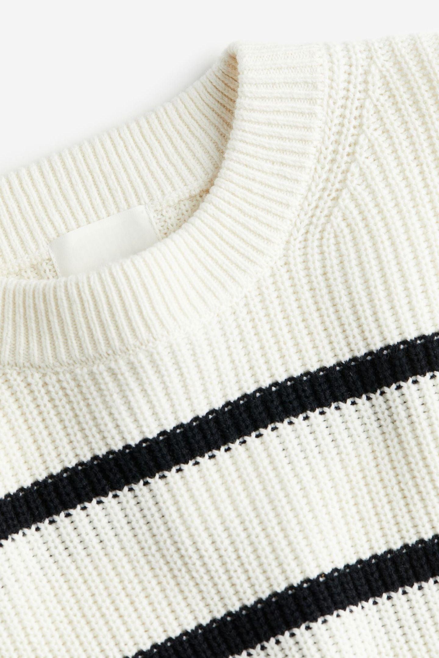 Old Money Klassischer Dünn Gestreifter Pullover