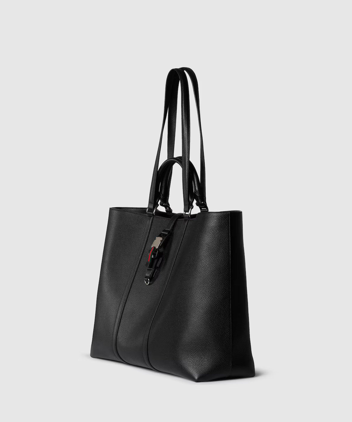 Large format tote bag with webbing