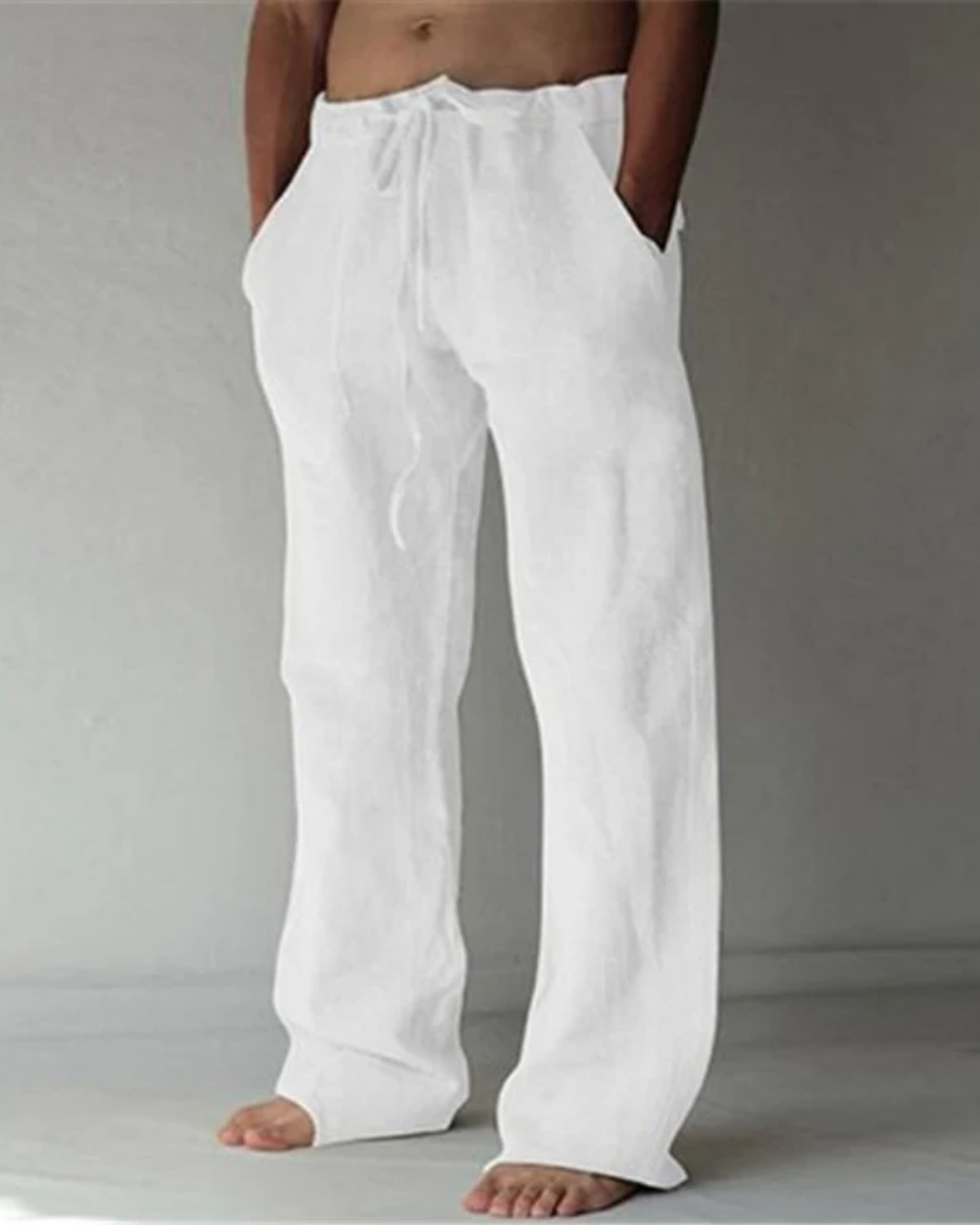 Pantaloni in Lino Traspirante