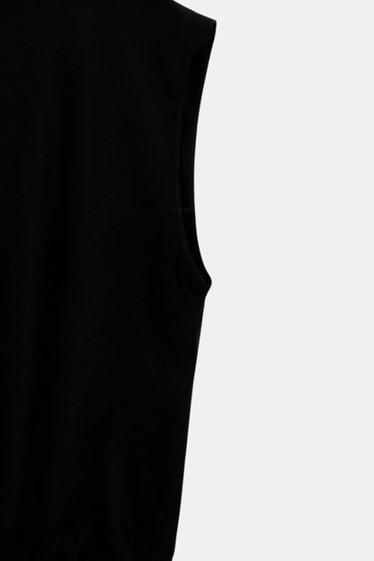 Old Money Strick Premium Kontrastbesatz Kragen Polo Tanktop