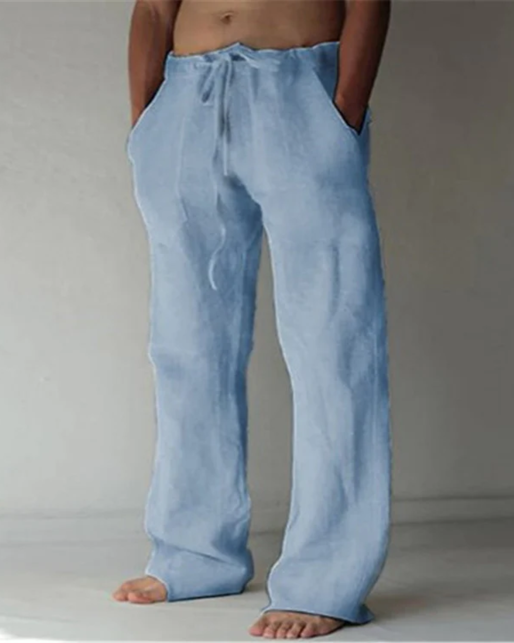 Pantaloni in Lino Traspirante