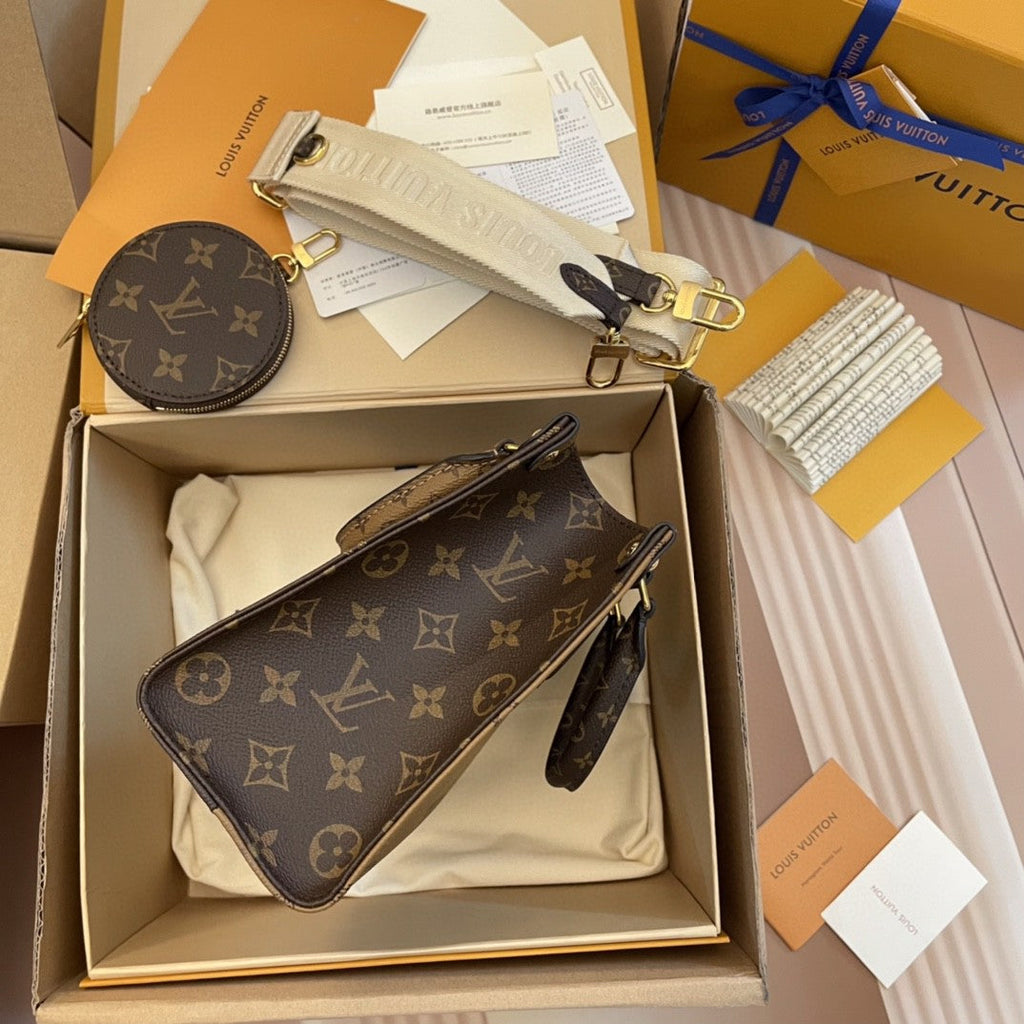 LV - Petit Cabas OnTheGo BB Brown Double