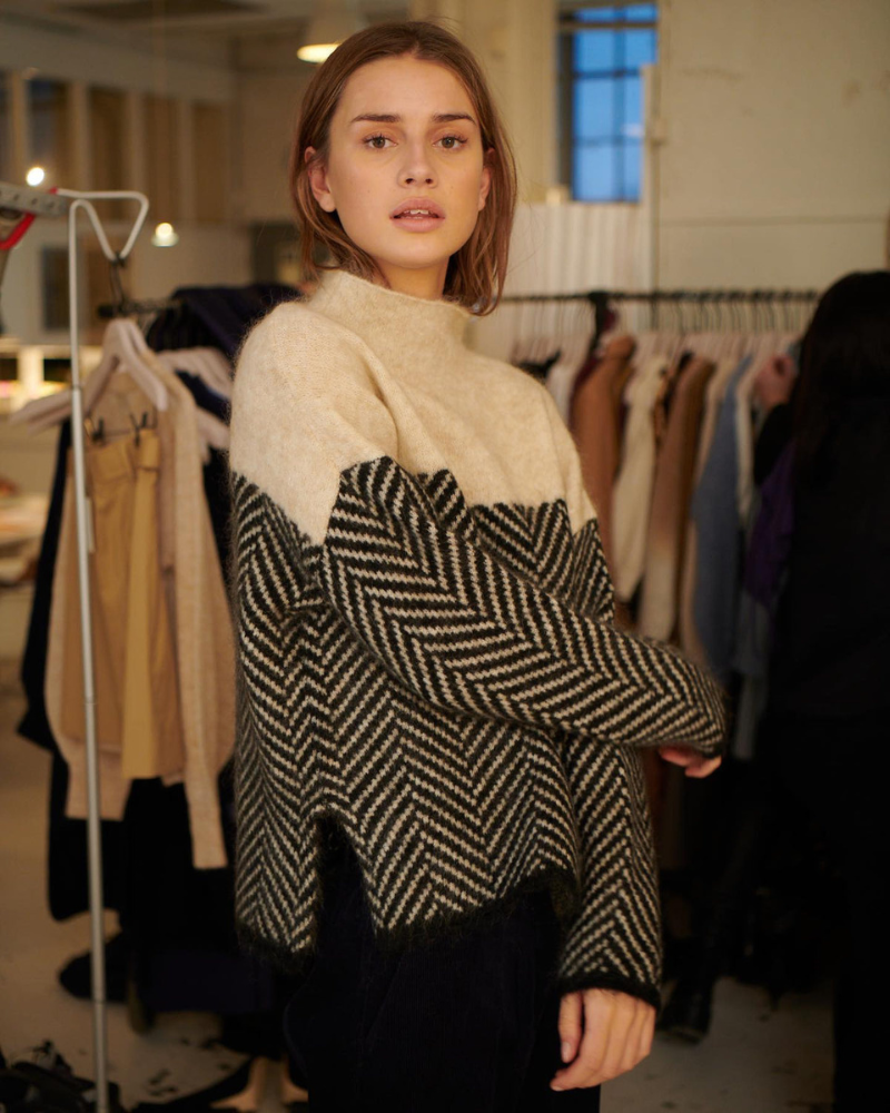 Norah | Baumwollrollkragensweater