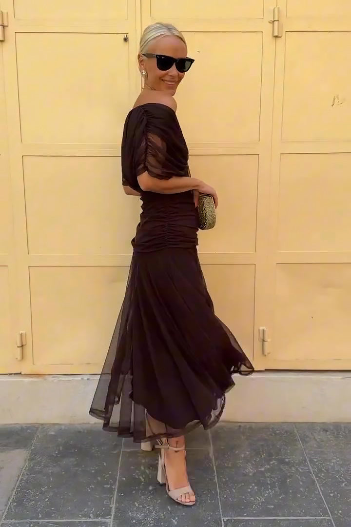 PRISCILLA | Tüll-Maxikleid